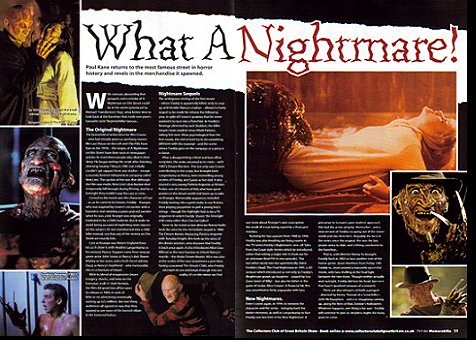 Nightmare on Elm Street Article, TV and Film Memorabilia