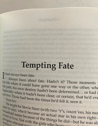 Title interior page of Tempting Fate by Paul Kane
