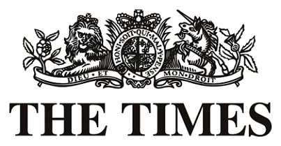 The Times logo banner