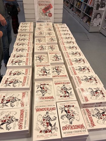 Copies of Wonderland for signing 