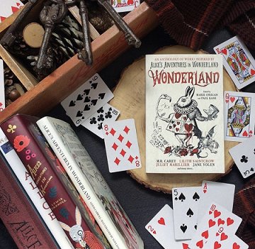 Wonderland display featuring Wonderland edited by Marie O'Regan and Paul Kane
