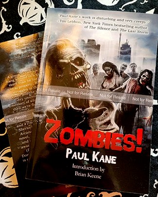 advance copy of Zombies! by Paul Kane